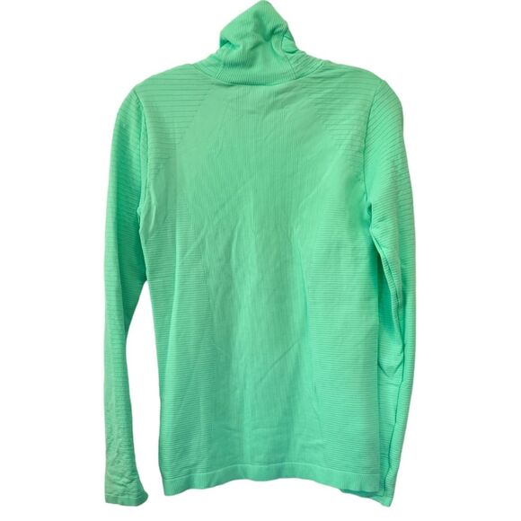 Athleta Flurry Blizzard Rib Turtleneck Size Small Mint Green Long Sleeve - Picture 2 of 7